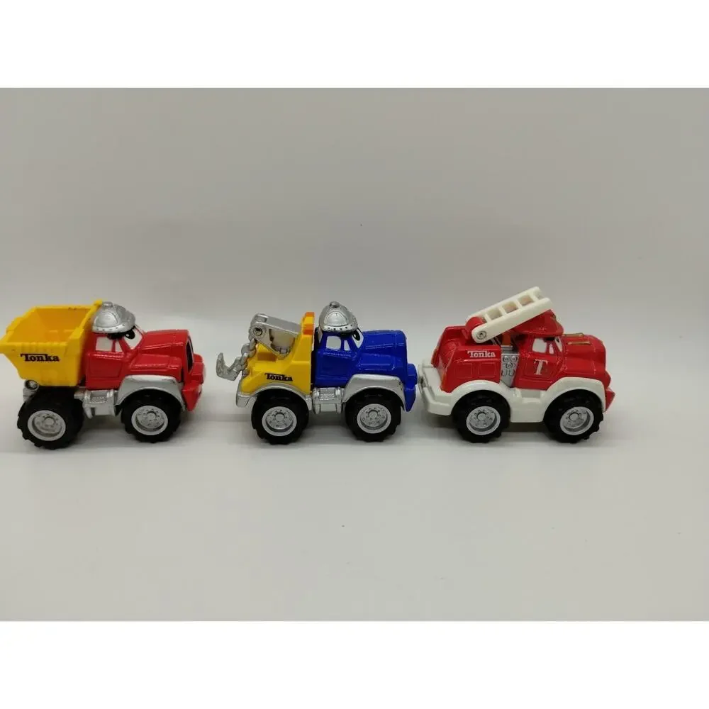 Lot of 3 TONKA Lil’ Chuck & Friends Diecast Trucks Maisto Cars Hasbro 2000